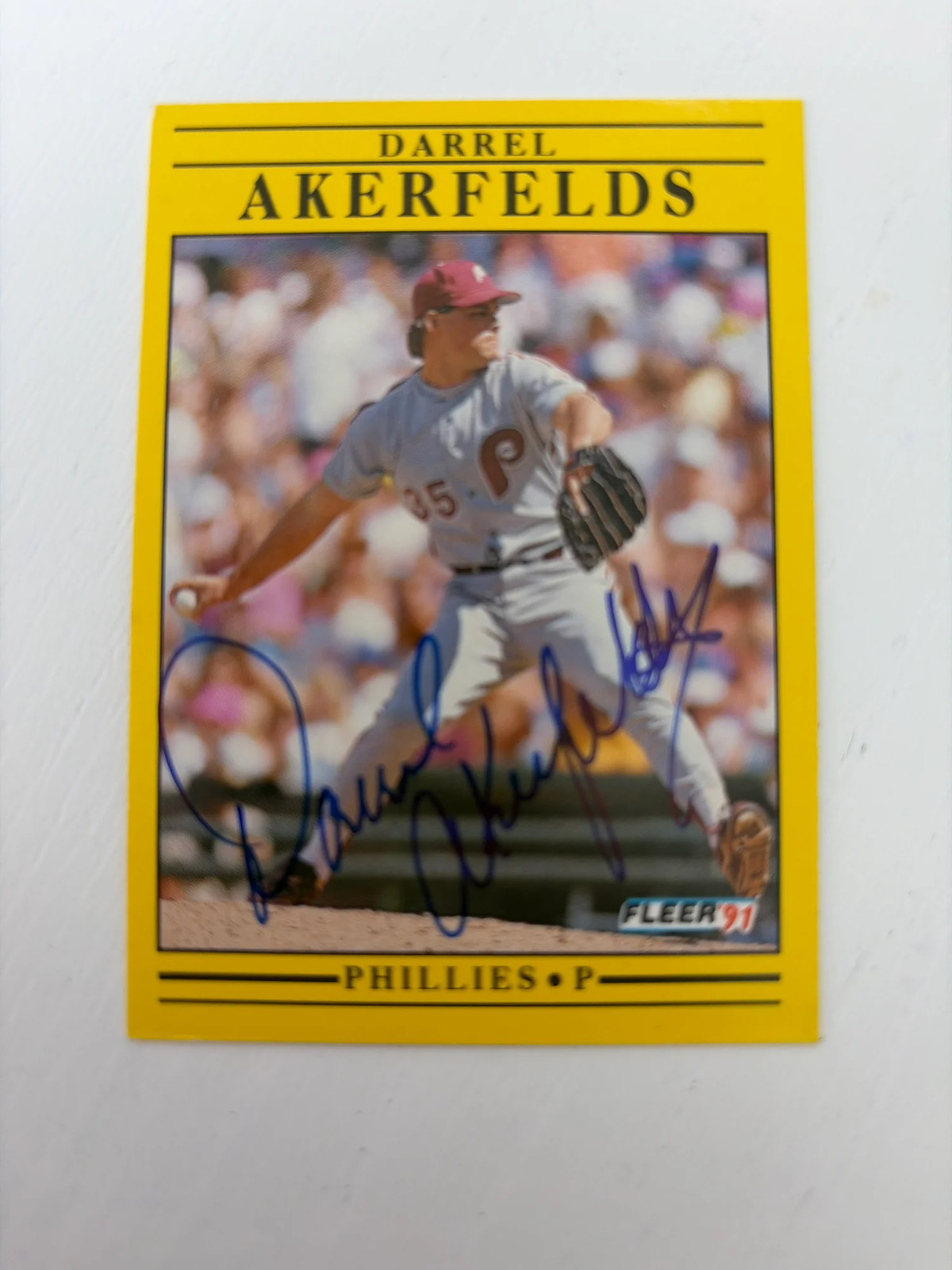 1991 Fleer Darrel Akerfelds #386