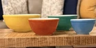 Pyrex Primary Colors Nesting Mixing Vintage Bowls Set of 4 - 401, 402, 403, 404