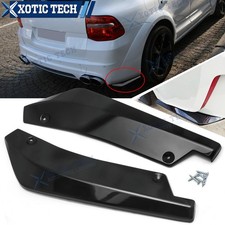 2x Gloss Black Rear Bumper Canard Splitter Diffuser Spoiler For Porsche Cayenne 2x Gloss Black Rear Bumper Canard Splitter Diffuser Spoiler For Porsche Cayenne