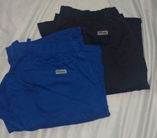 Lot of 2 Pairs of Grey's Anatomy by Barco Large Scrub Pants, Womans. Blues.