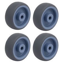 4PCS 2" Diameter TPR Wheel 8.5mm Bore Trolley Caster Pulley Roller