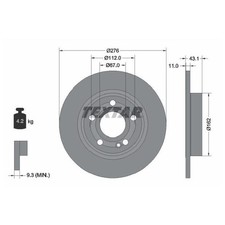 2x Bremsscheibe hinten für Mercedes CLA C118 X118 id86582
