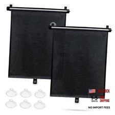 Car Window Shade for Side Windows - 2 Pack Sun Shade Retractable for Blocks