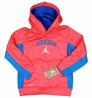 Jordan Therma-Fit Boys Jordan Graphic Logo Red Pullover Hoodie