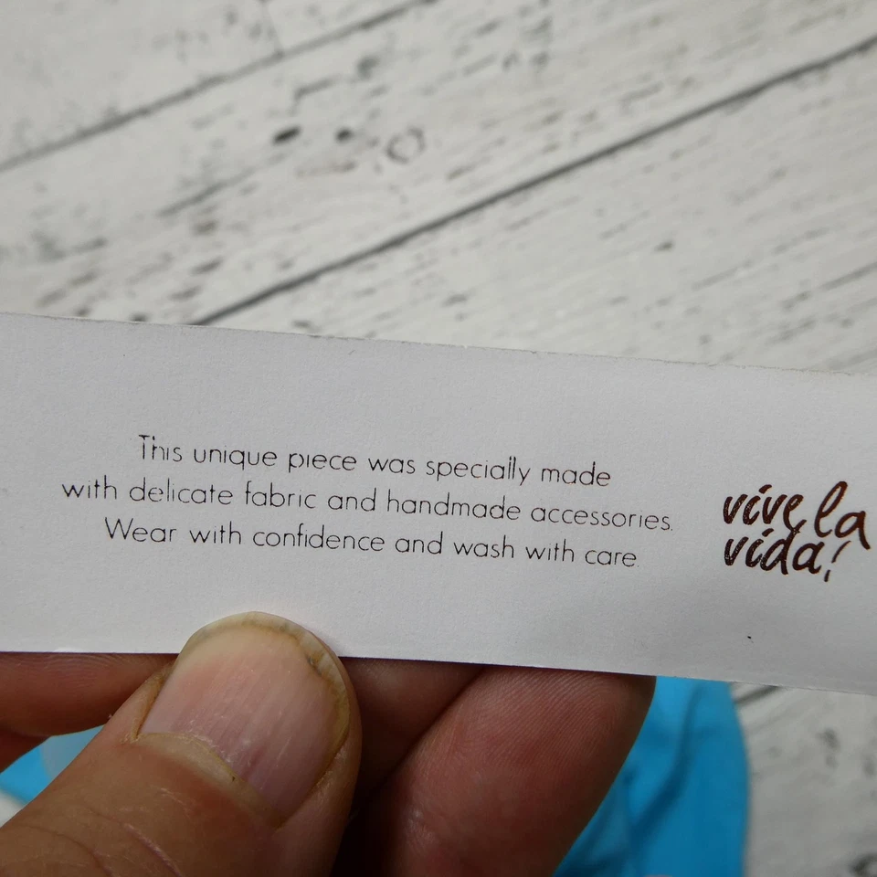 Parte inferior de bikini PilyQ para mujer pequeña azul con cordones calzoncillos de baño traje de playa Foto 3 de 4