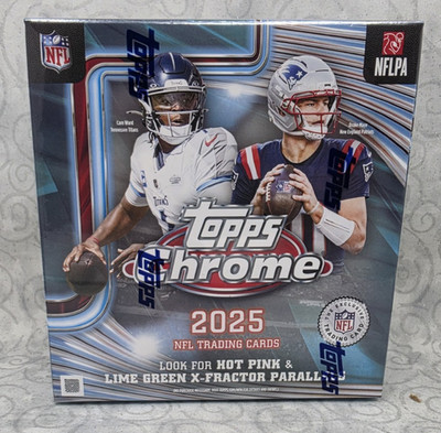 2025 Topps Chrome Football Mega Box - New / Sealed