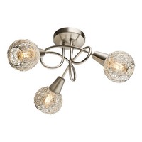 Nickel Satiniert Moderne Deckenlampe Deckenleuchte 3X40W/E14 20,5X38 [Cm]