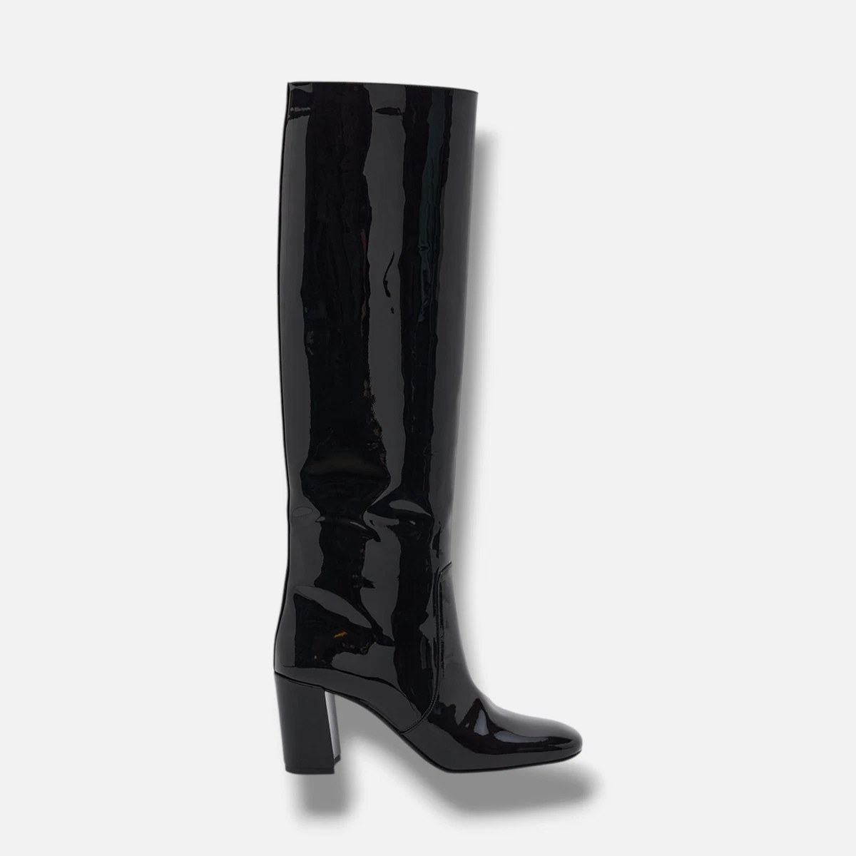 Saint Laurent Patent Leather Boots for Women for sale | eBay