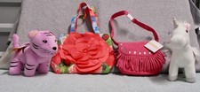 4 NEW GYMBOREE PURSES (TIGER..FLORAL..FRINGE WESTERN..UNICORN)