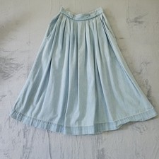 Vintage George Marciano Guess Jeans Pleated Denim Skirt Sz 29