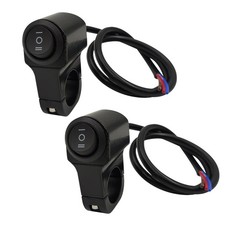 Handlebar Switch 7/8"" for Motorcycle, ON-Off-ON Light Black