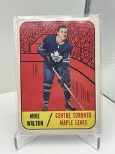 1967-68 Topps - Mike Walton #15 Toronto Maple Leafs, Position Center, Topps.