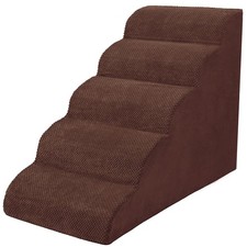 Dog Stairs for Small Dogs, High Density Foam Dog Steps, Extra Wide Non-Slip P...