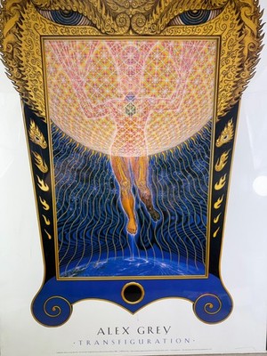 Vintage 2000 Alex Grey Transfiguration Poster 24x36 Psychedelic