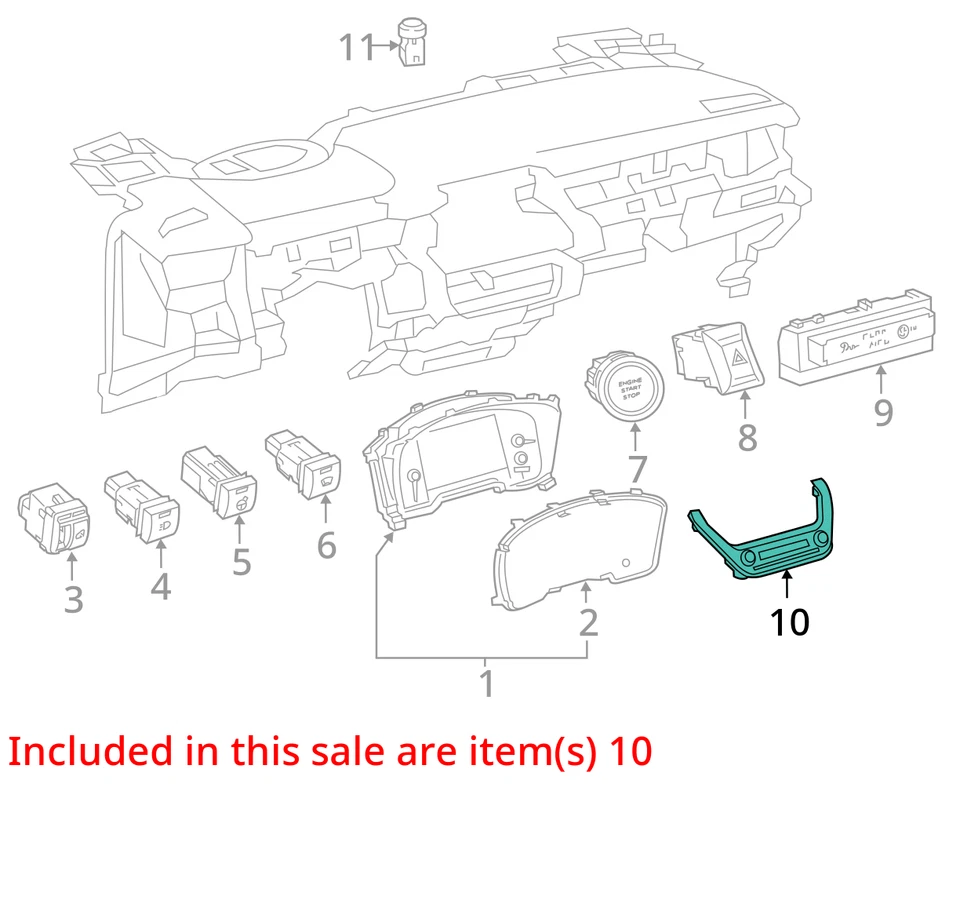 Temperature Control Hatchback Single Mode Fits 19-23 COROLLA 2067265 - Image 3 of 4