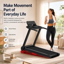 ROBORE SF20 Foldable Treadmill,3.0HP,7.5MPH,Heart Rate Sensor,400LBS,Quiet Motor