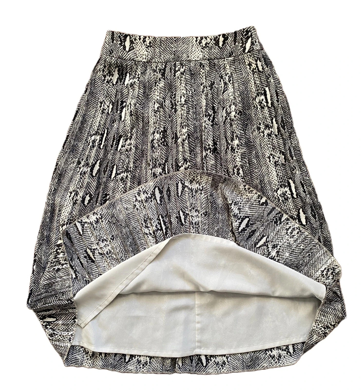 J. Crew Gray Black Python Snake Print Snakeskin P… - image 6