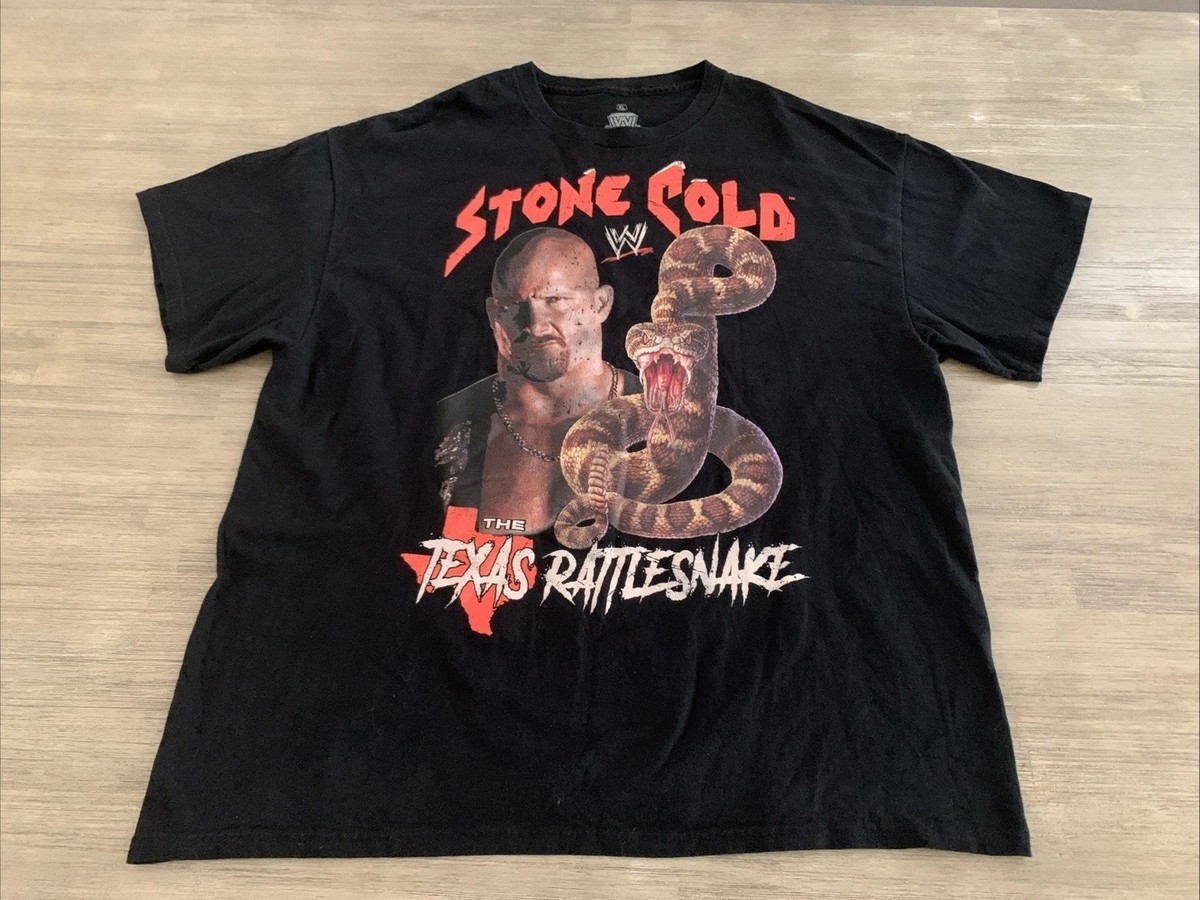Retro Stone Cold Steve Austin Texas Rattlesnake T-Shirt WWE WWF