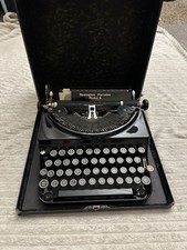 Remington Portable Model 5 Antique Typewriter with Case Vintage Collectible thumbnail