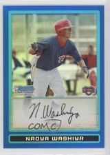 2009 Bowman Draft Prospects Chrome Blue Refractor 17/99 Naoya Washiya 0b5