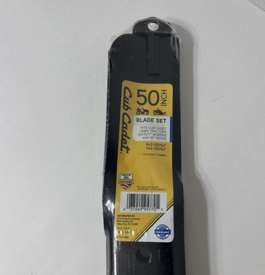 #ad NEW OEM Cub Cadet 50quot; 3 Blade Set 942 05052 amp; 742 05052 Lawn Tractors Zero Turn $34.95