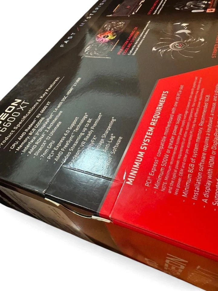 ASRock Radeon RX 6600 XT Phantom Gaming OC 8GB GDDR6 Graphics Card Sealed Japan - Image 4 of 4