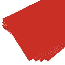 Vinyle Feuilles Permanent Adhésif 12"x12" Rouge pour Autocollant 4 Feuilles