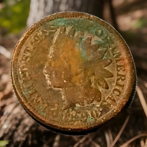 1890 Indian Head Cent Actual Coin Shown - A26