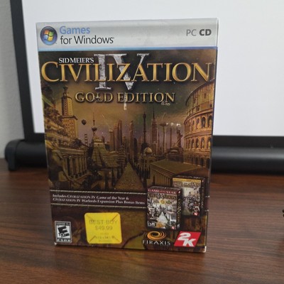 Sid Meier's Civilization IV: Gold Edition (PC, 2007) Brand New Sealed