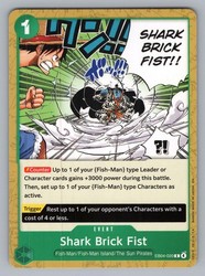 Shark Brick Fist EB04-020 Common The Azure Sea's Seven One Piece TCG