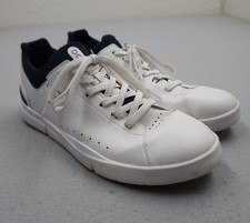 On Cloud Shoes Mens 12 The Roger Advantage White Leather Sneakers Tennis Casual