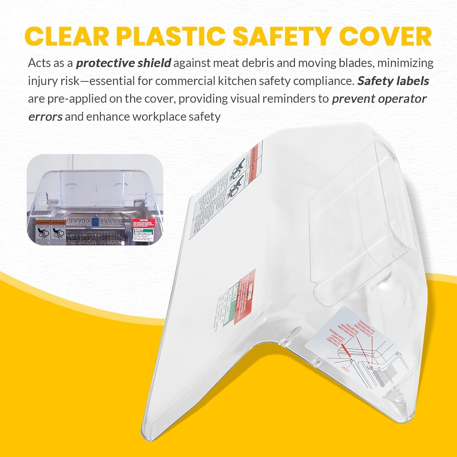 Clear Plastic Safety Cover for Biro Tenderizers Pro 9 Sir Steak T3247-1 TA3096M2