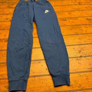 Nike Sportswear Club Fleece Joggers Blue Sweatpants Mens XS Embroidered Logo