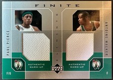 Boston Celtics Officially Worn Dual Patch Paul Pierce & Antoine Walker Card