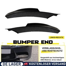 F�r BMW 3er E90 E91 2009-12 mit M-Paket Front Spoiler Ecken Flaps Carbon Optik