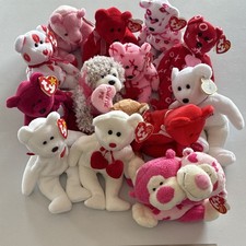 Ty Beanie Babies Valentine Bear Lot Assorted inc Valentino and Romeo&Juliet mwmt