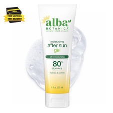 Aloe Vera Gel for Skin, Cooling after Sun Treatment for Face and Body, Made with
