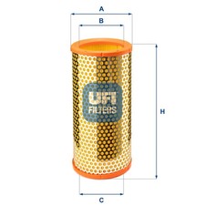 UFI Luftfilter 27.253.00 Filtereinsatz für BA0 RENAULT JA0 19 LA0 MEGANE 2 1 DA0