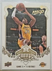 Kobe Bryant 2008-09 Upper Deck MVP White Border Game 5 Los Angeles Laker HOF SP