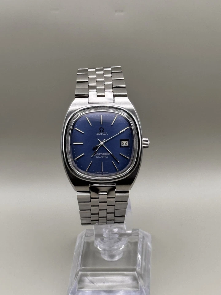 Omega Seamaster Quartz Motor TV 196.0085 / 396.0854 Blue Sunburst Dial Cal. 1342 - Image 3 of 4