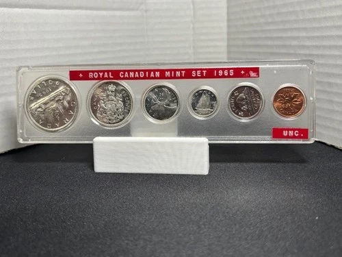 1965 Canadian Proof-Like 6-Coin Set 80% Silver 1.1 Troy oz C-A011