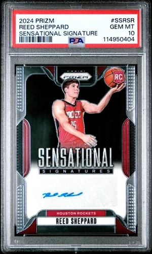 2024 PANINI PRIZM SENSATIONAL SIGNATURES #SSRSR REED SHEPPARD ROOKIE RC PSA 10