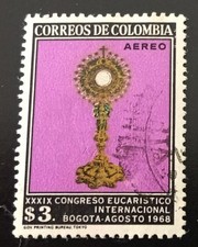 Colombia - Colombie - 1968 Air Mail 3 $ 39th Eucharistic Congress used (196) -
