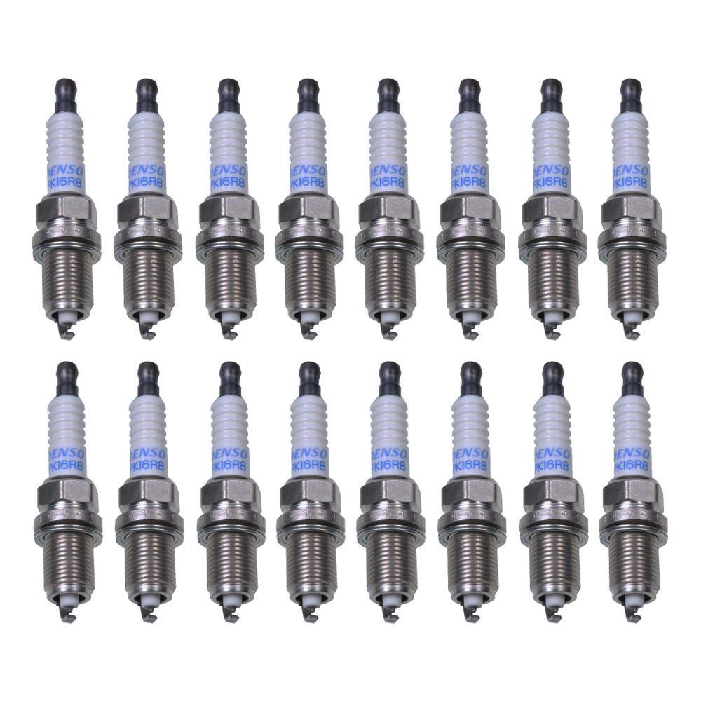 Denso Set of 16 Spark Plugs Double Platinum 3301 For Audi Chevrolet Rolls-Royce