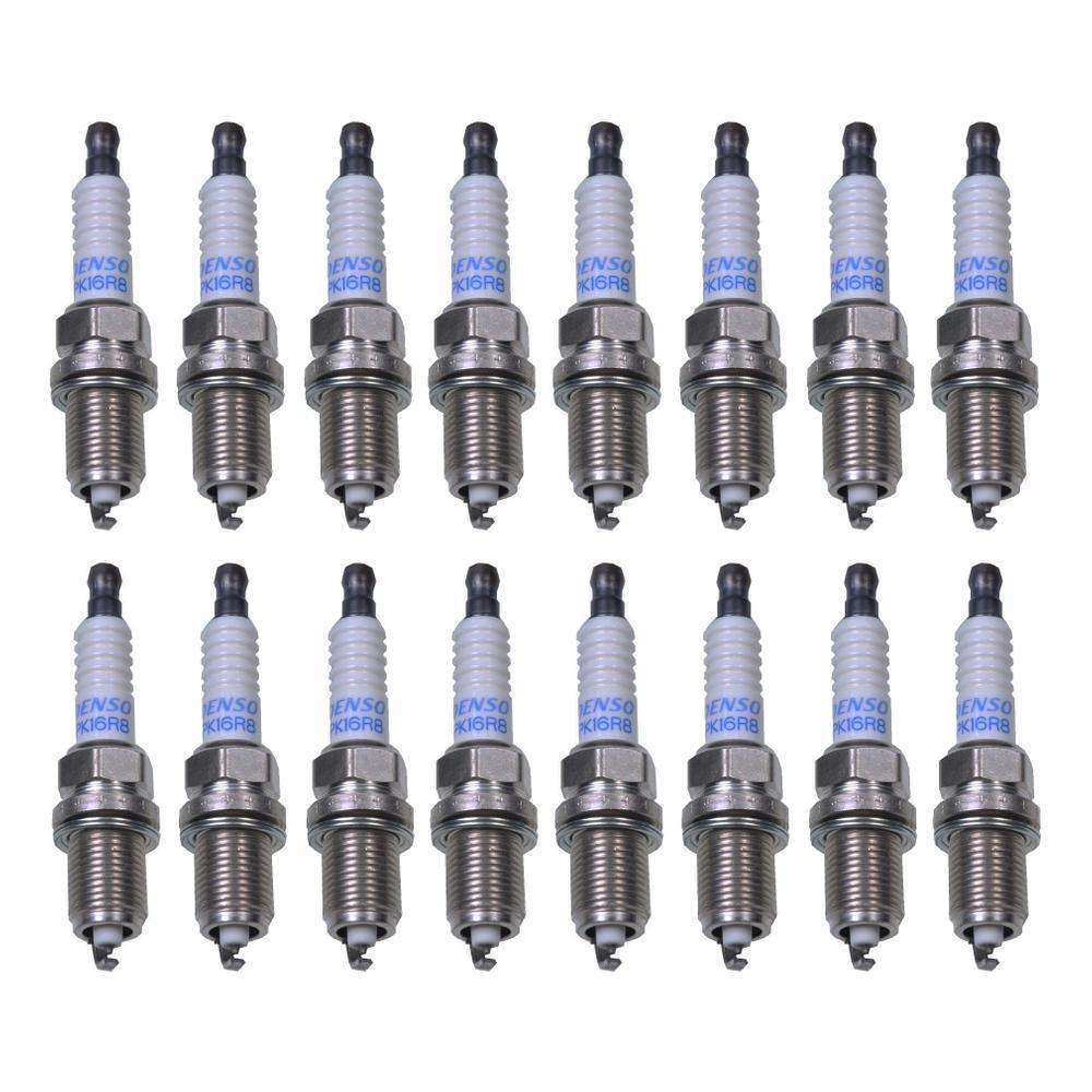 Denso Set of 16 Spark Plugs Double Platinum 3301 For Audi Chevrolet Rolls-Royce