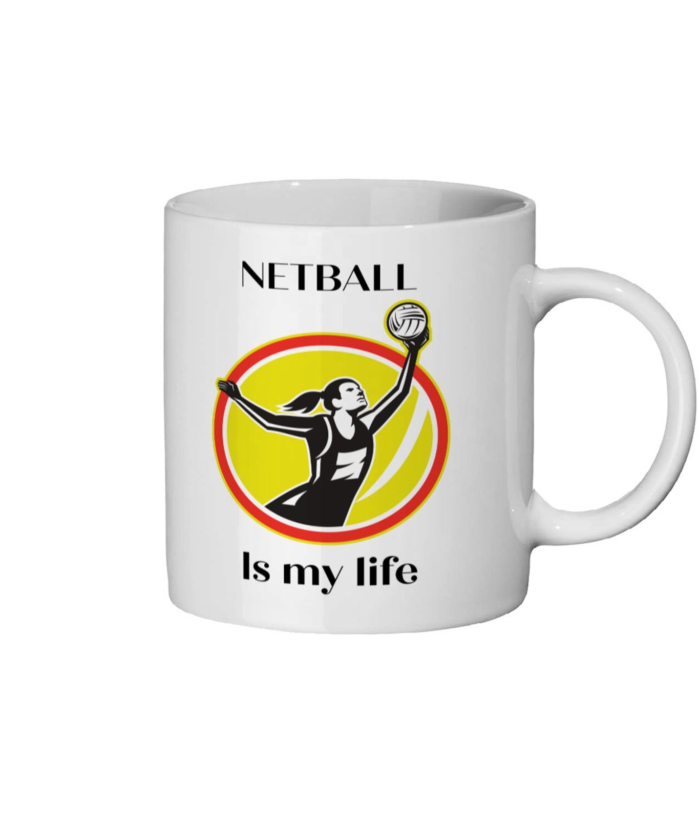 Netball Lover Netball Gift Netball Mug Netball Is My Life Gift For Netball Playe