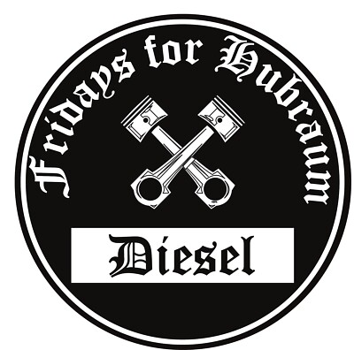 Fridays For Hubraum Aufkleber schwarze Diesel Umwelt-Plakette JDM 2 Stück