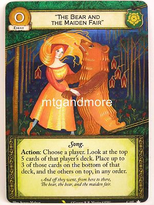A Game of Thrones 2.0 LCG - 1x #C197 ''The Bear and the Maiden Fair'' - Valyrian D