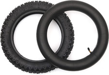  1 Set 3.00-12 Dirt Bike Tire and Inner Tube Set - Universal Replacement 80/200