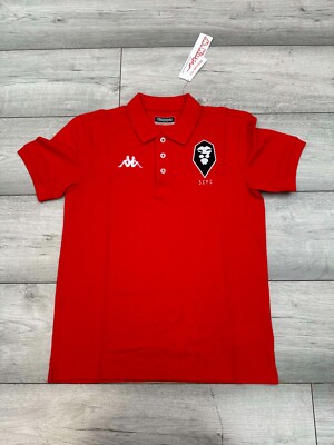 Poloshirt Salford City FC rot | Kappa Set | Kind 12 Jahre | Fußball Oberteil